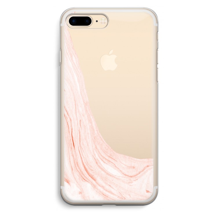 Peach bath: iPhone 7 Plus Transparant Hoesje