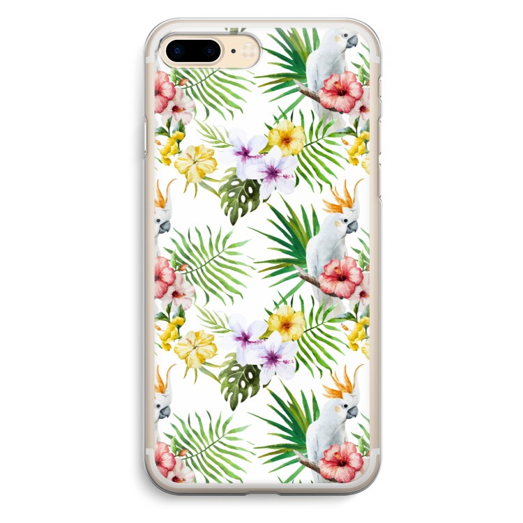 Gele kuif: iPhone 7 Plus Transparant Hoesje