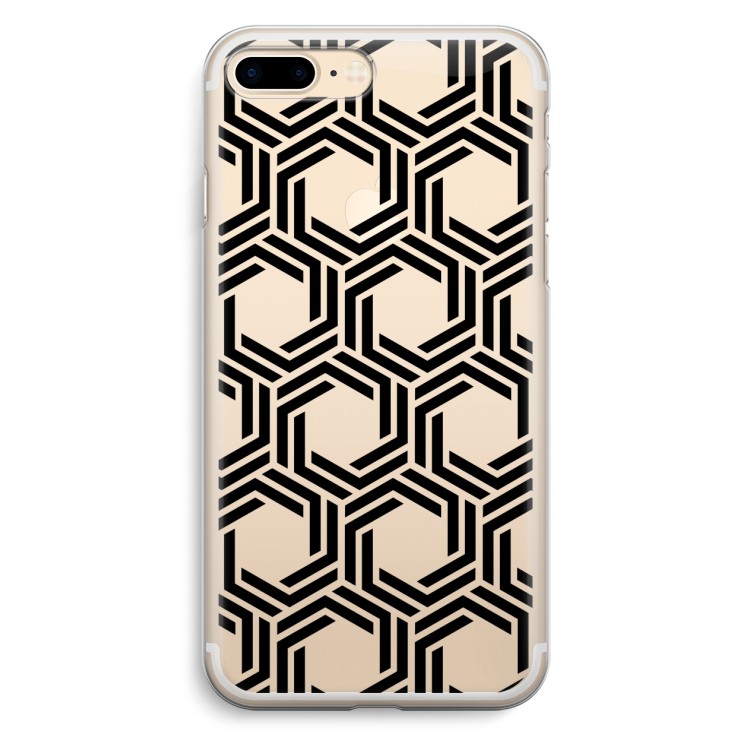 Geometrisch patroon: iPhone 7 Plus Transparant Hoesje