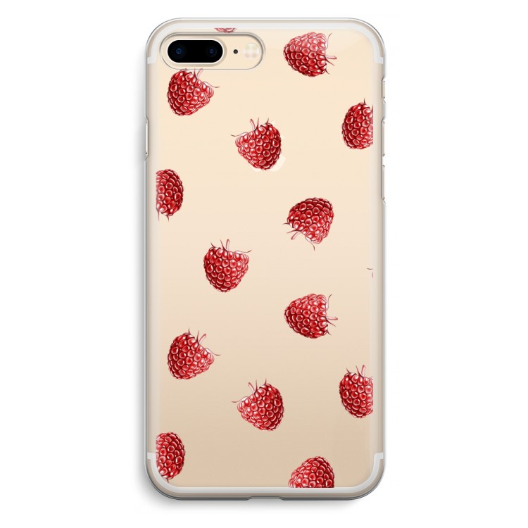 Framboosjes: iPhone 7 Plus Transparant Hoesje