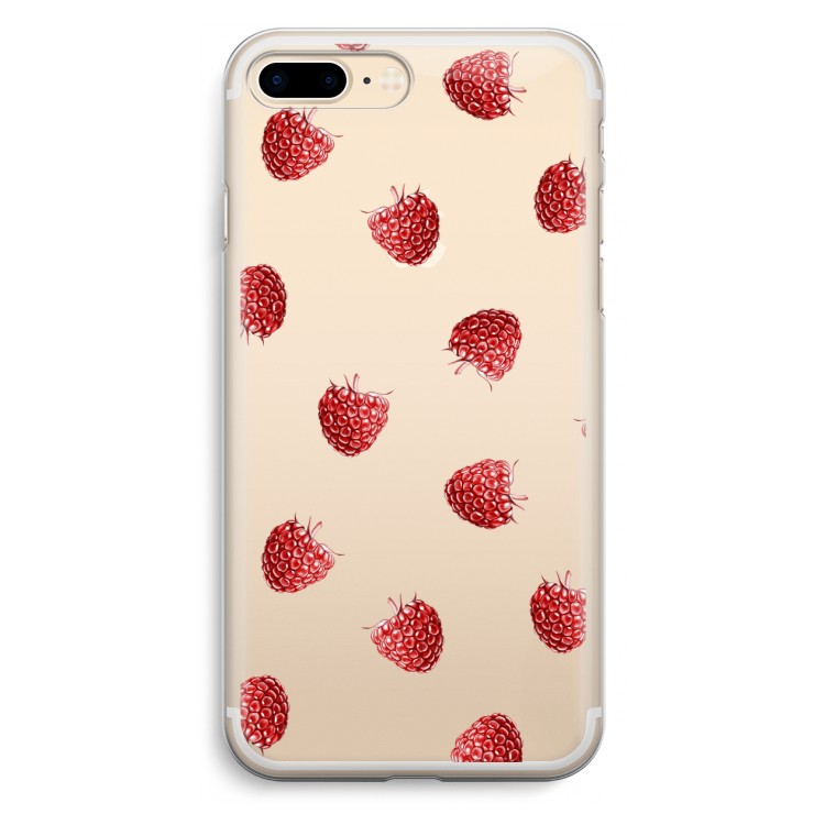 Framboosjes: iPhone 7 Plus Transparant Hoesje