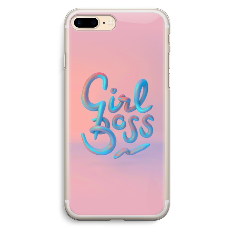 Girl boss: iPhone 7 Plus Transparant Hoesje