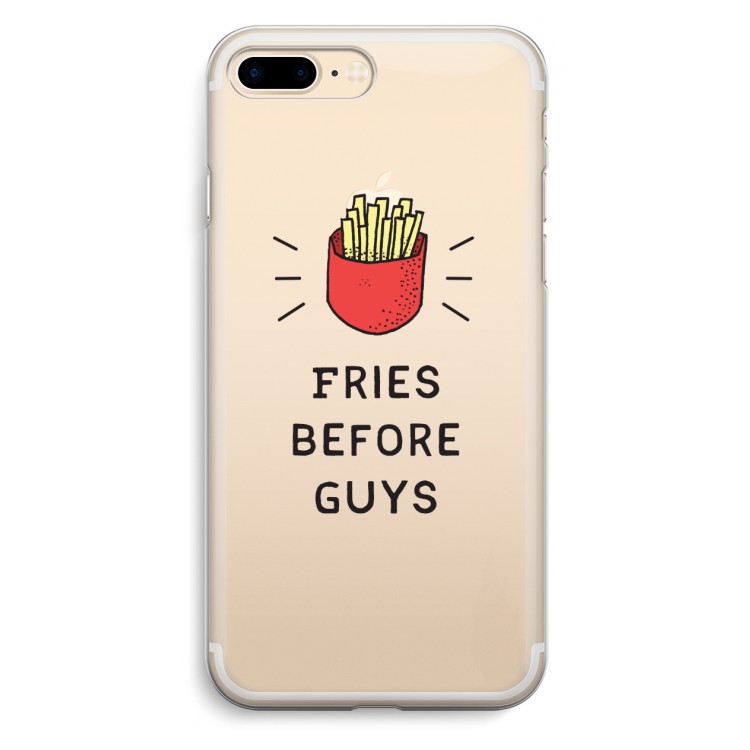 Fries before guys: iPhone 7 Plus Transparant Hoesje