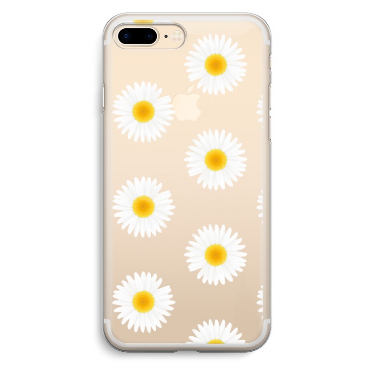 Margrietjes: iPhone 7 Plus Transparant Hoesje