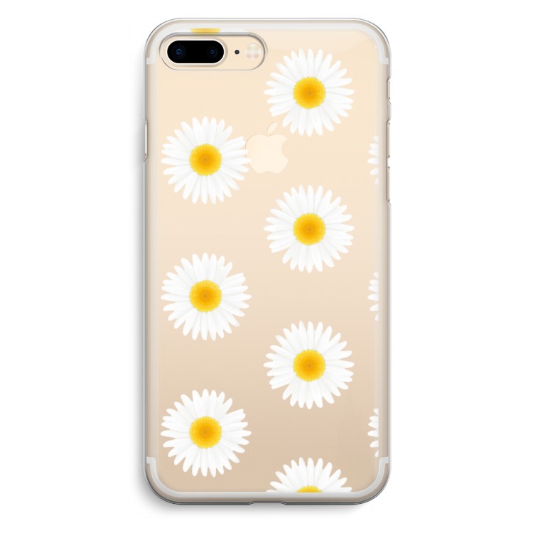 Margrietjes: iPhone 7 Plus Transparant Hoesje