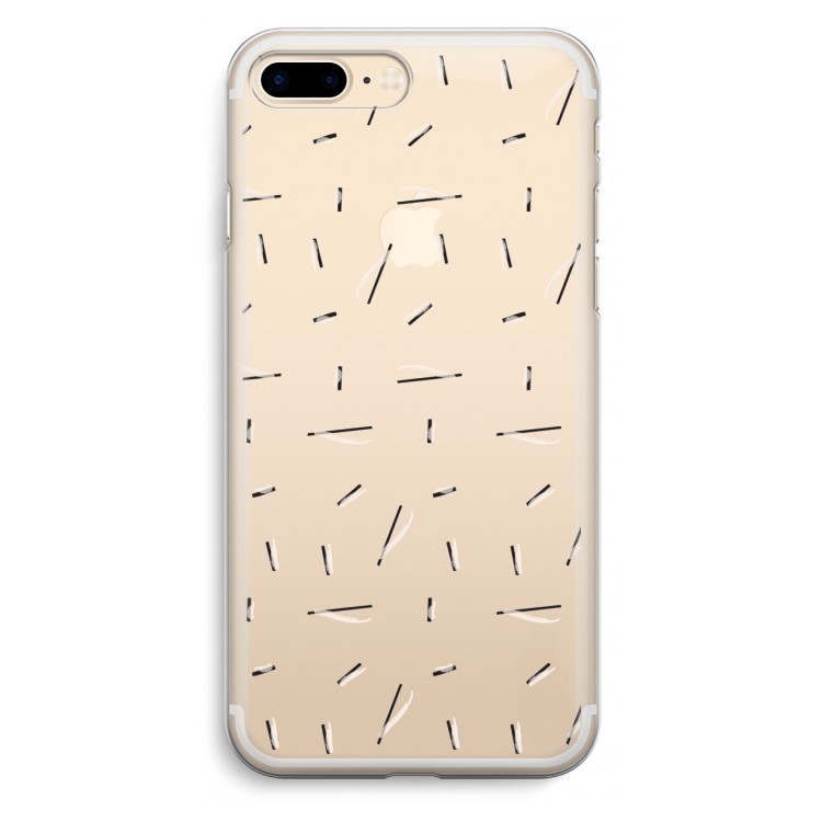 Hipster stripes: iPhone 7 Plus Transparant Hoesje
