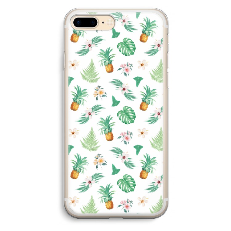 Ananas bladeren: iPhone 7 Plus Transparant Hoesje