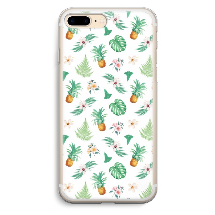 Ananas bladeren: iPhone 7 Plus Transparant Hoesje