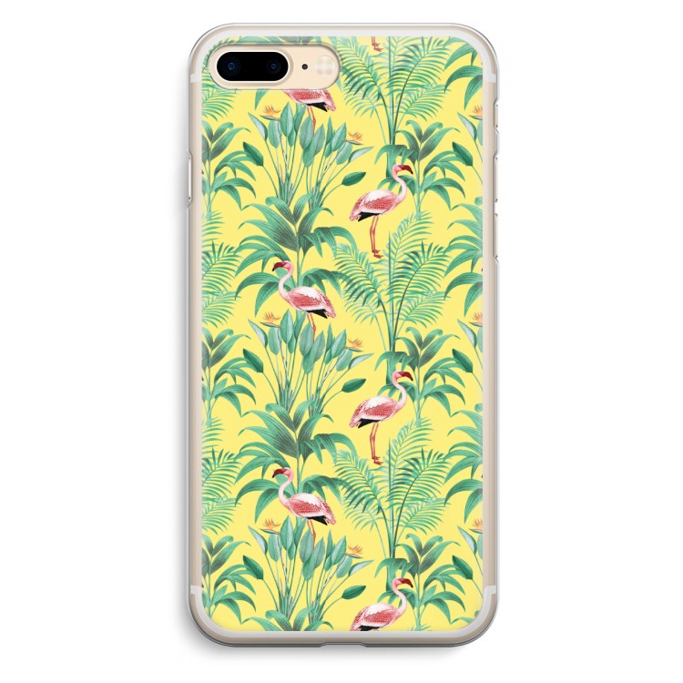 Flamingo party: iPhone 7 Plus Transparant Hoesje