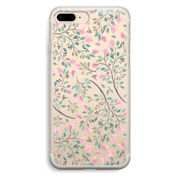 Sierlijke bloemen: iPhone 7 Plus Transparant Hoesje