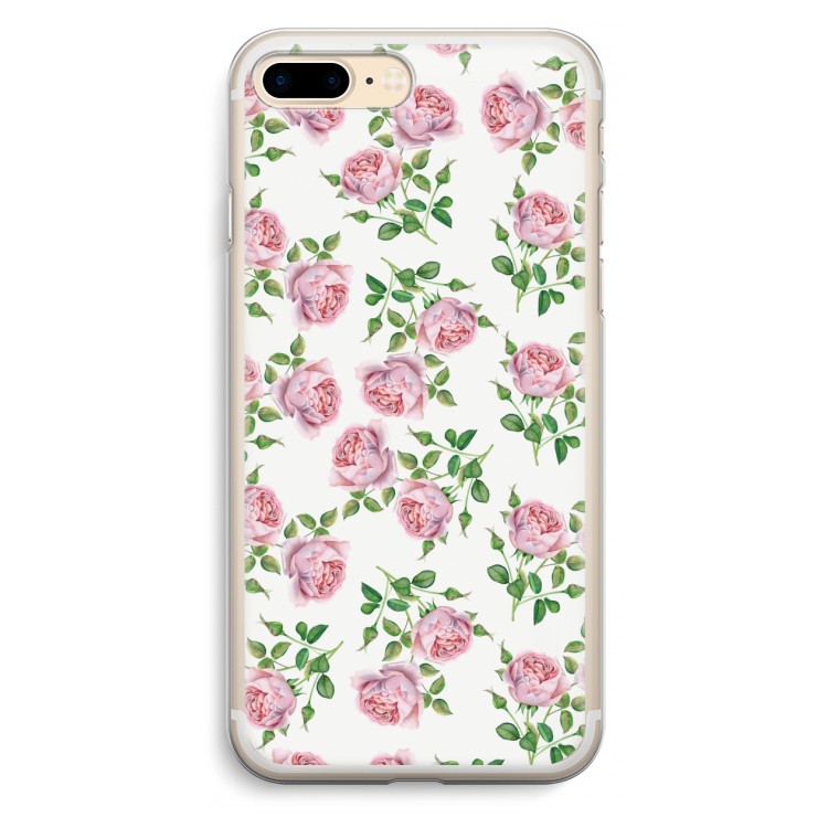 Kleine roosjes: iPhone 7 Plus Transparant Hoesje