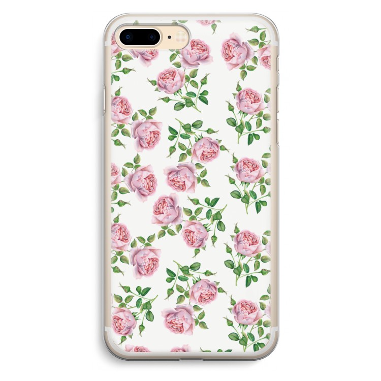 Kleine roosjes: iPhone 7 Plus Transparant Hoesje