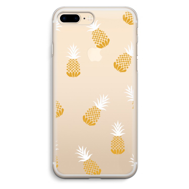 Ananasjes: iPhone 7 Plus Transparant Hoesje