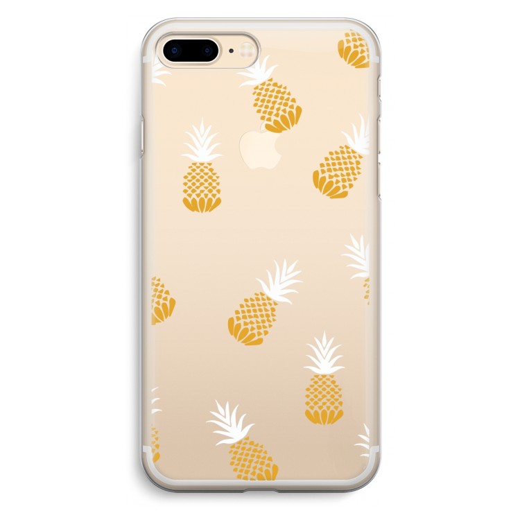 Ananasjes: iPhone 7 Plus Transparant Hoesje