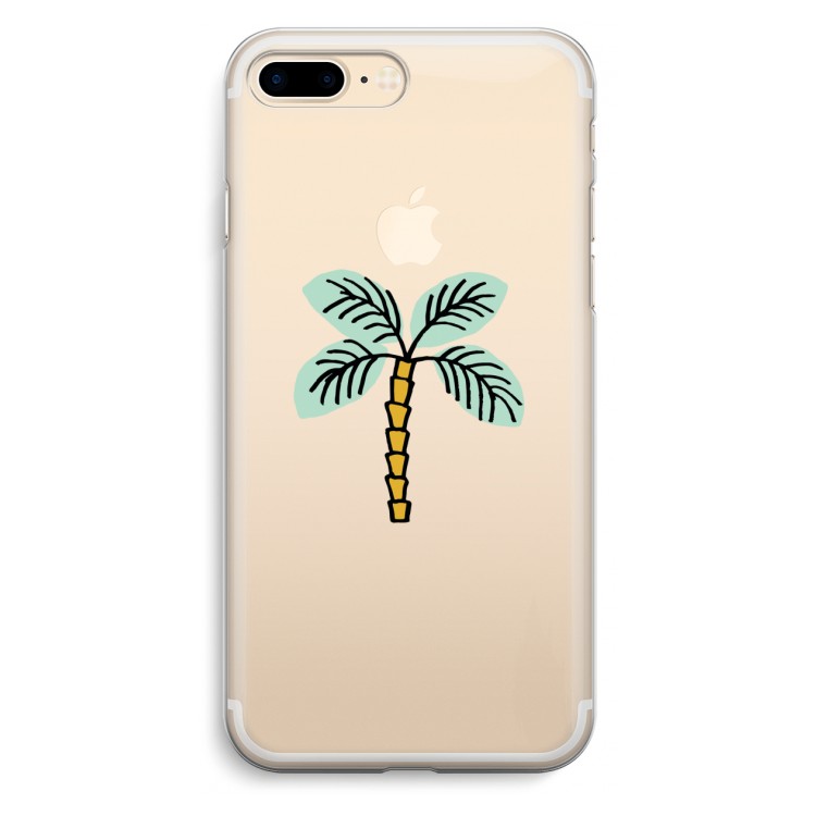Palmboom: iPhone 7 Plus Transparant Hoesje