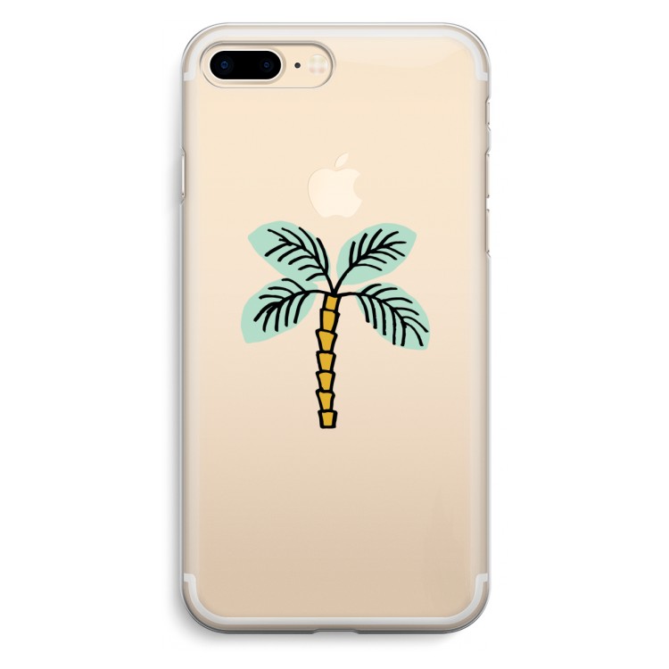 Palmboom: iPhone 7 Plus Transparant Hoesje