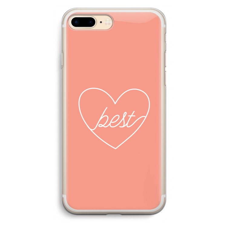 Best heart: iPhone 7 Plus Transparant Hoesje