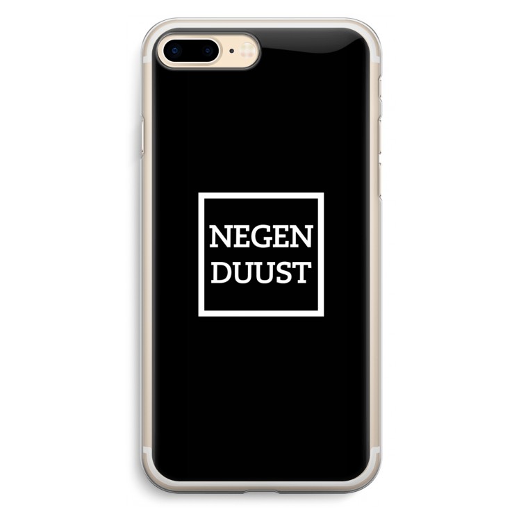 Negenduust black: iPhone 7 Plus Transparant Hoesje