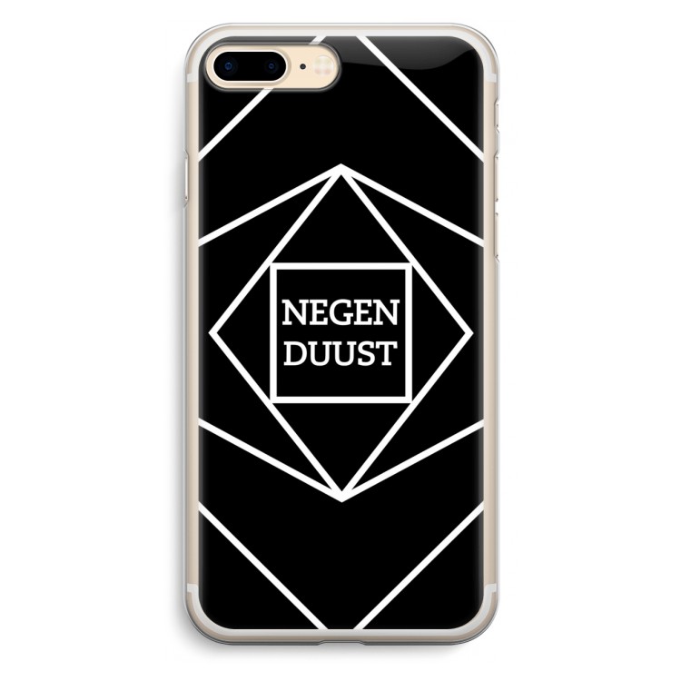 Negenduust geometrisch: iPhone 7 Plus Transparant Hoesje