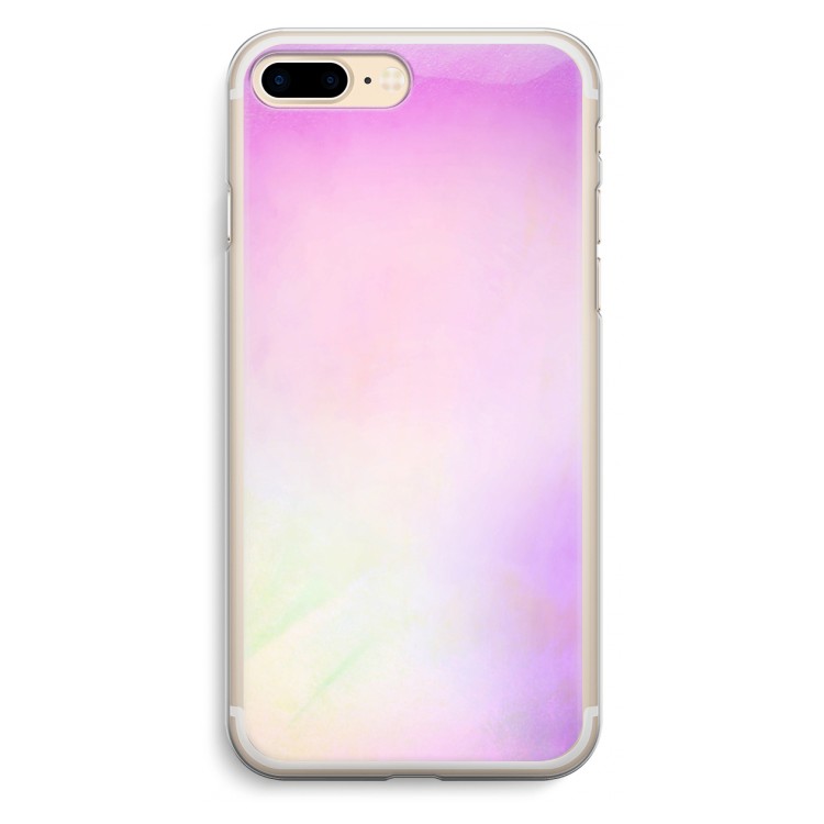 Flow mist pastel: iPhone 7 Plus Transparant Hoesje
