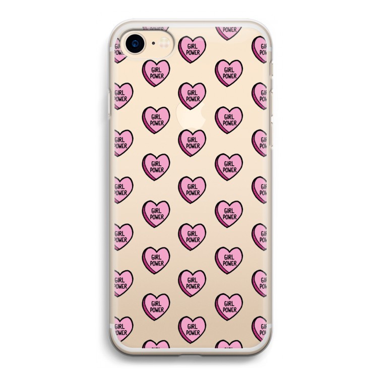 GIRL POWER: iPhone 7 Transparant Hoesje