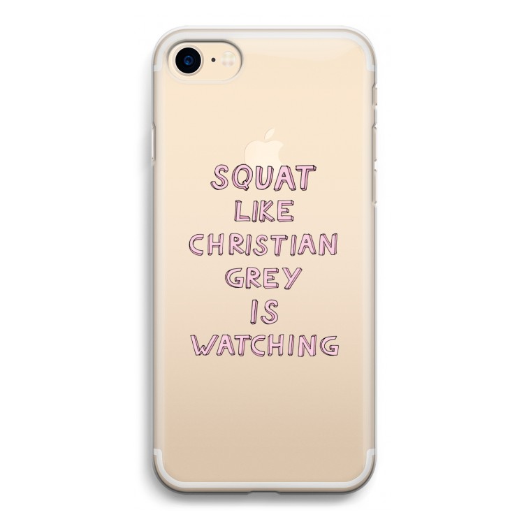 Christian Grey: iPhone 7 Transparant Hoesje