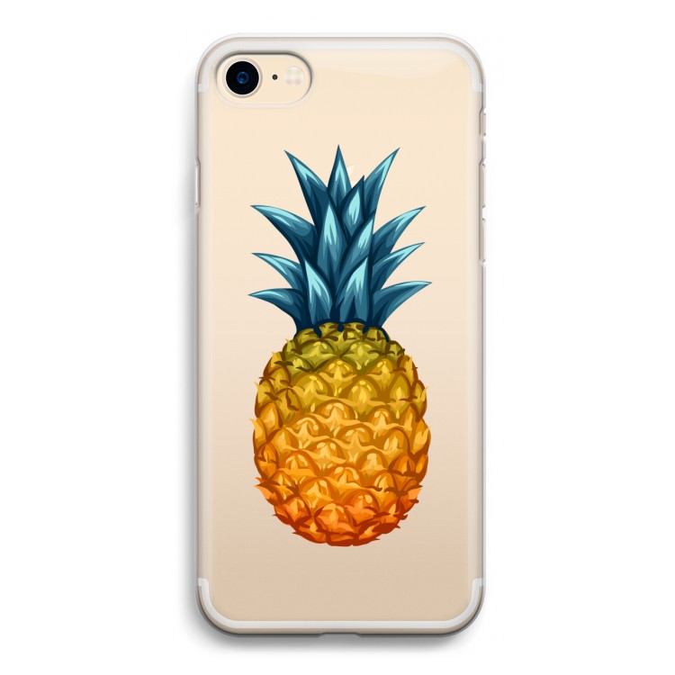 Grote ananas: iPhone 7 Transparant Hoesje