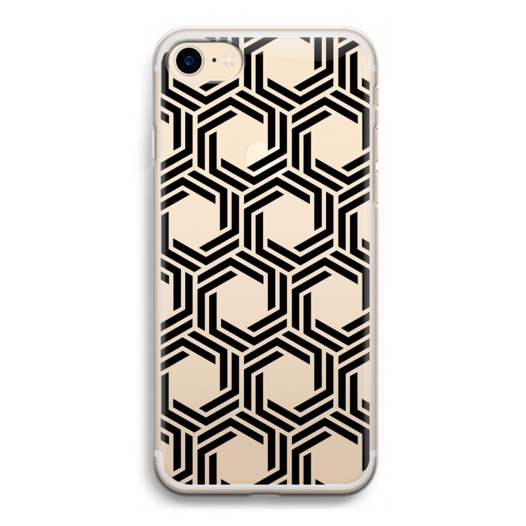 Geometrisch patroon: iPhone 7 Transparant Hoesje