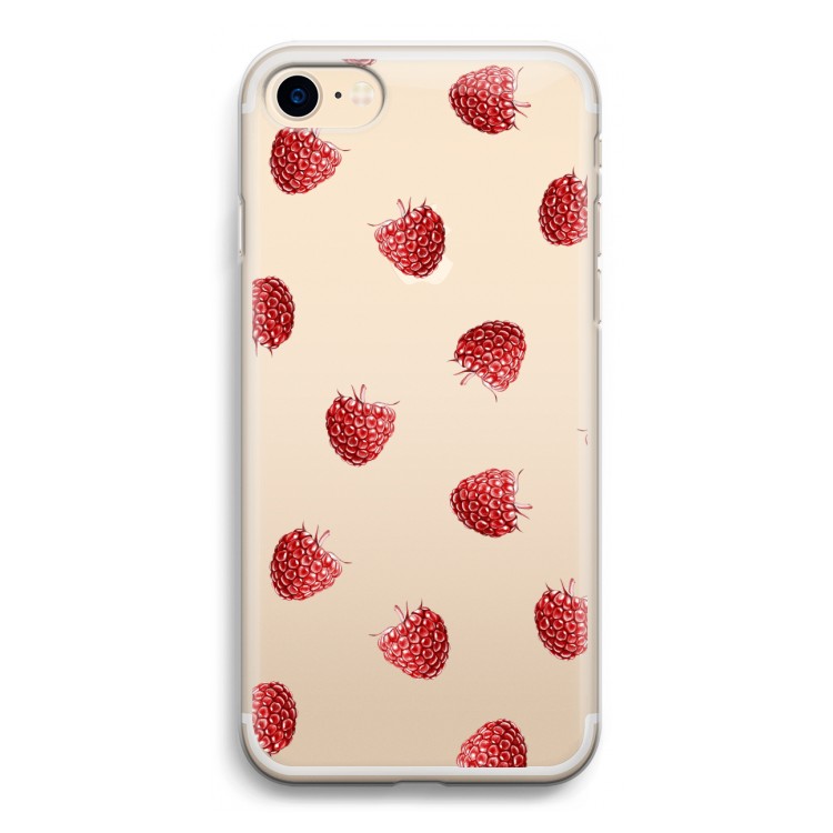Framboosjes: iPhone 7 Transparant Hoesje