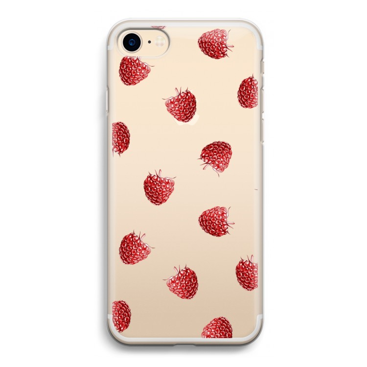 Framboosjes: iPhone 7 Transparant Hoesje