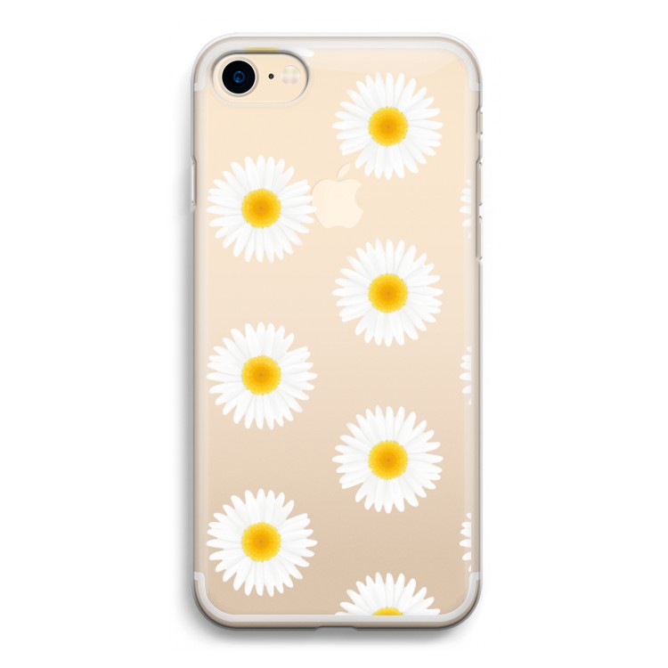 Margrietjes: iPhone 7 Transparant Hoesje