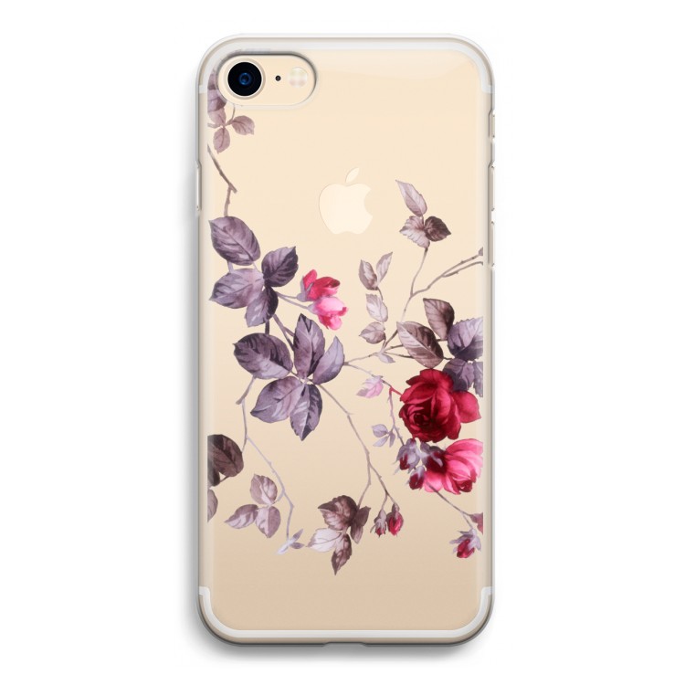 Mooie bloemen: iPhone 7 Transparant Hoesje