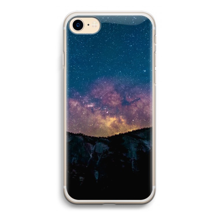 Travel to space: iPhone 7 Transparant Hoesje