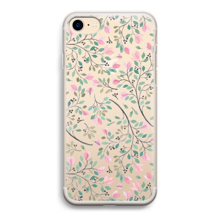 Sierlijke bloemen: iPhone 7 Transparant Hoesje
