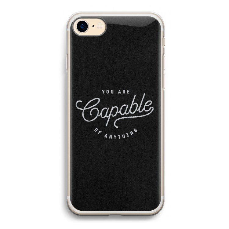 Capable: iPhone 7 Transparant Hoesje