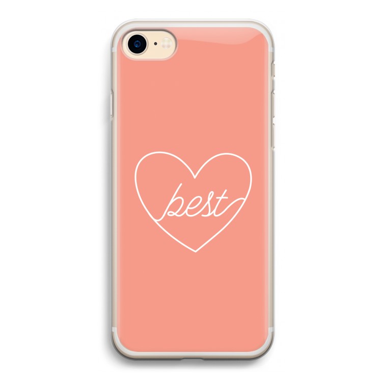 Best heart: iPhone 7 Transparant Hoesje