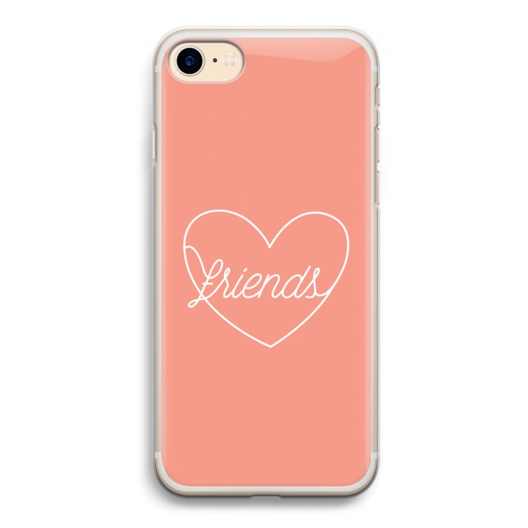 Friends heart: iPhone 7 Transparant Hoesje