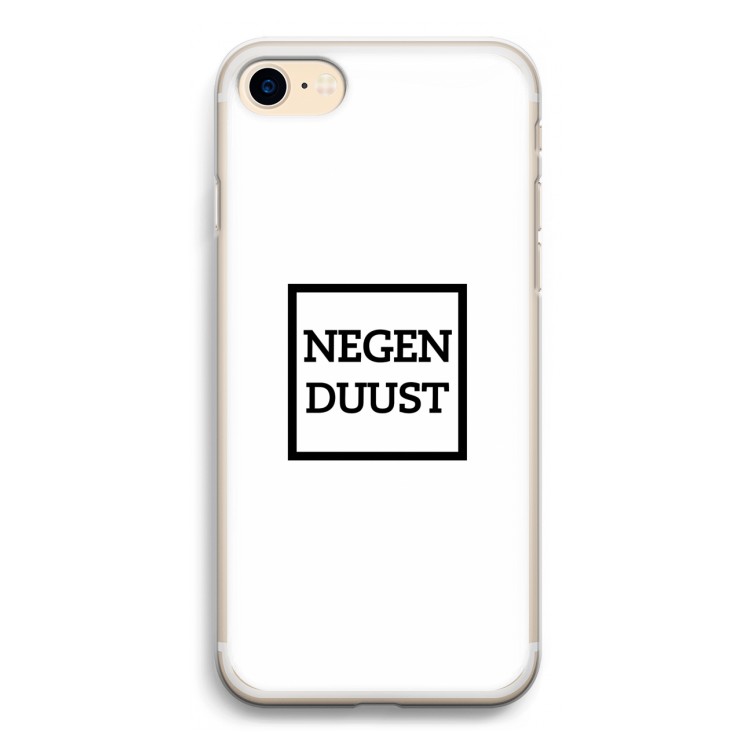 Negenduust vierkant: iPhone 7 Transparant Hoesje