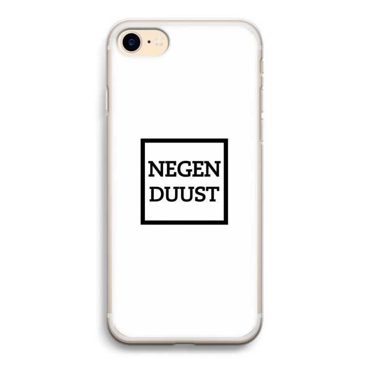 Negenduust vierkant: iPhone 7 Transparant Hoesje