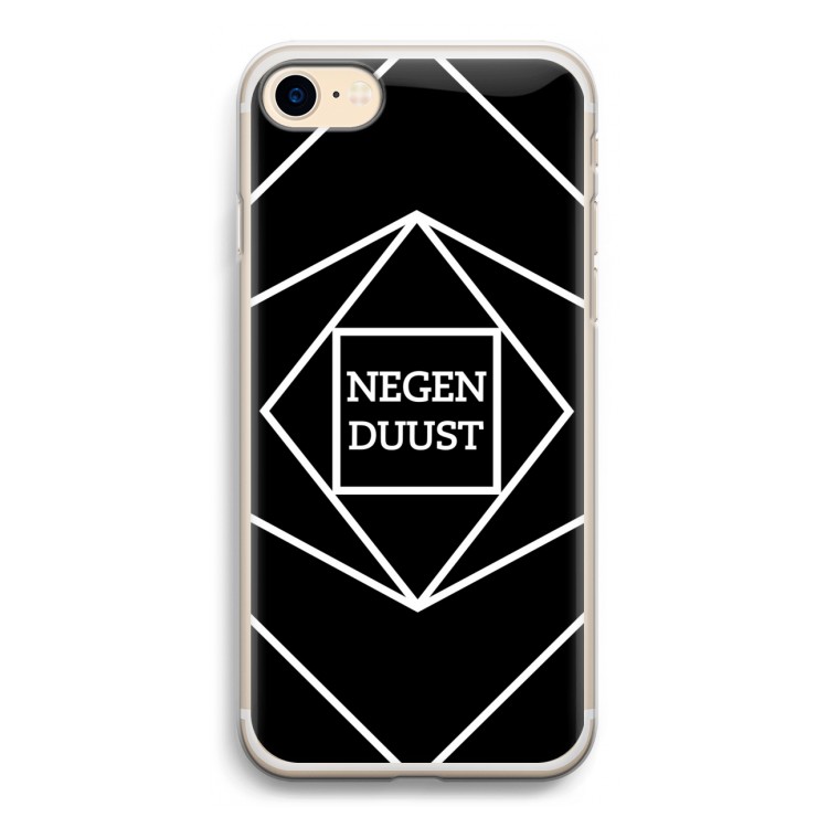 Negenduust geometrisch: iPhone 7 Transparant Hoesje