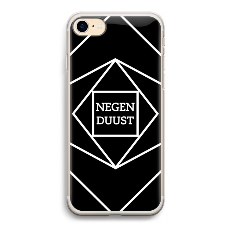 Negenduust geometrisch: iPhone 7 Transparant Hoesje