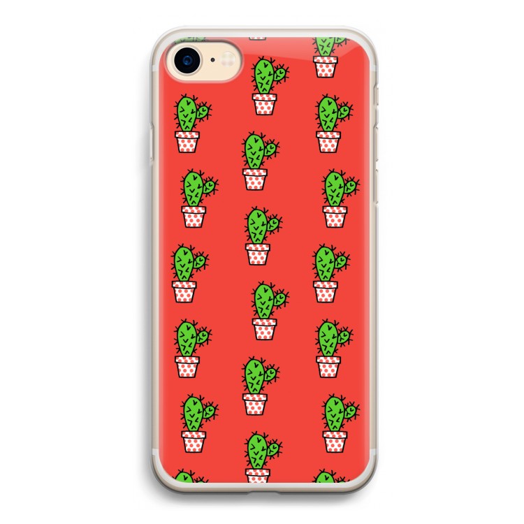 Mini cactus: iPhone 7 Transparant Hoesje