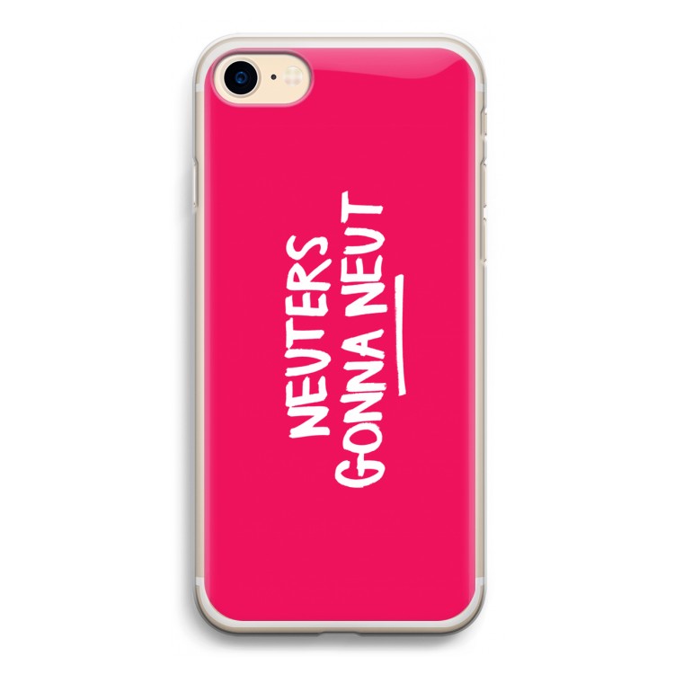 Neuters (roze): iPhone 7 Transparant Hoesje