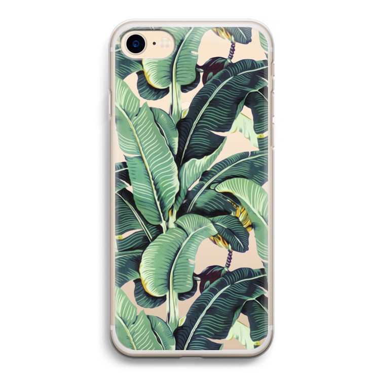 Bananenbladeren: iPhone 7 Transparant Hoesje
