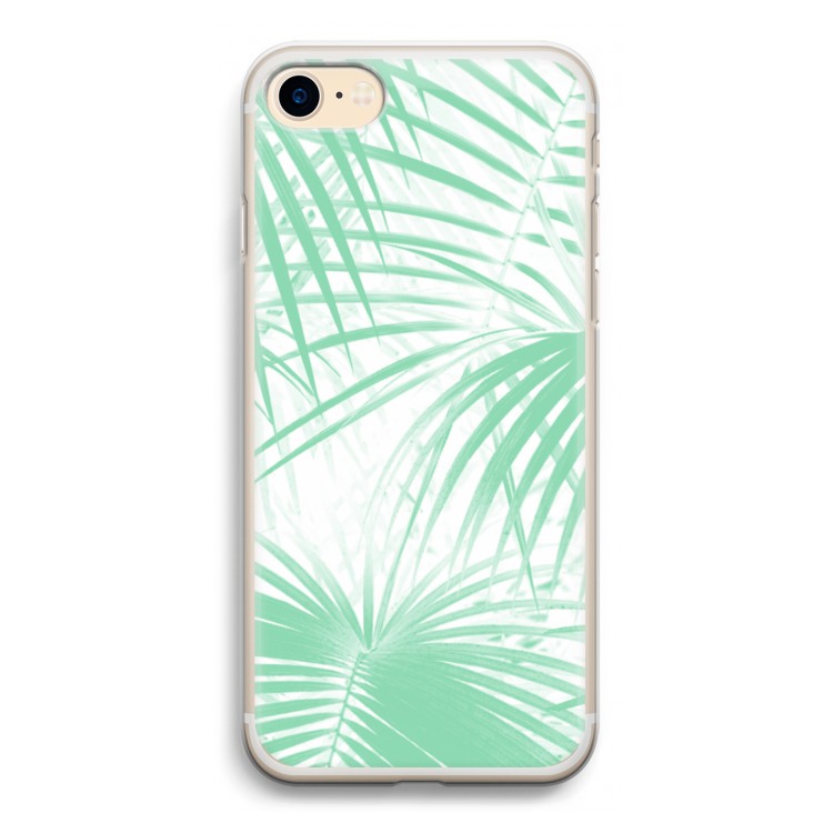 Palmbladeren: iPhone 7 Transparant Hoesje