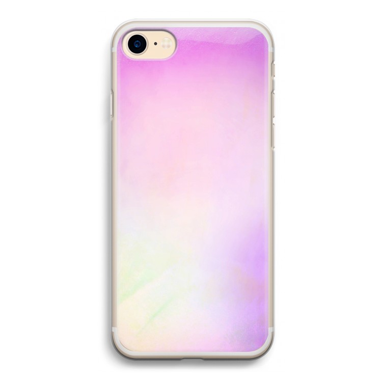 Flow mist pastel: iPhone 7 Transparant Hoesje