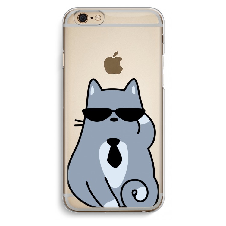 Cool cat: iPhone 6 / 6S Transparant Hoesje
