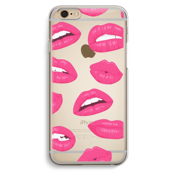 Bite my lip: iPhone 6 / 6S Transparant Hoesje