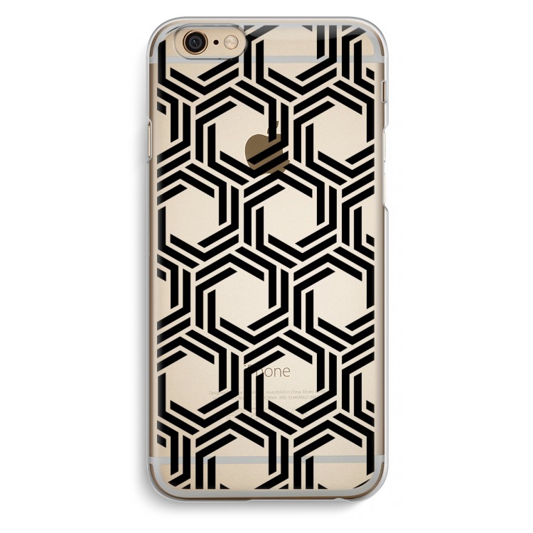 Geometrisch patroon: iPhone 6 / 6S Transparant Hoesje