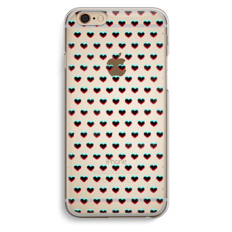 Hartjes: iPhone 6 / 6S Transparant Hoesje